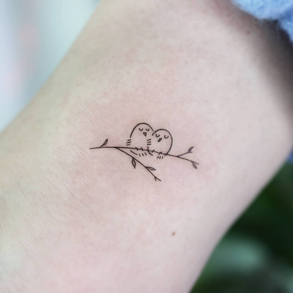lovely bird tattoo