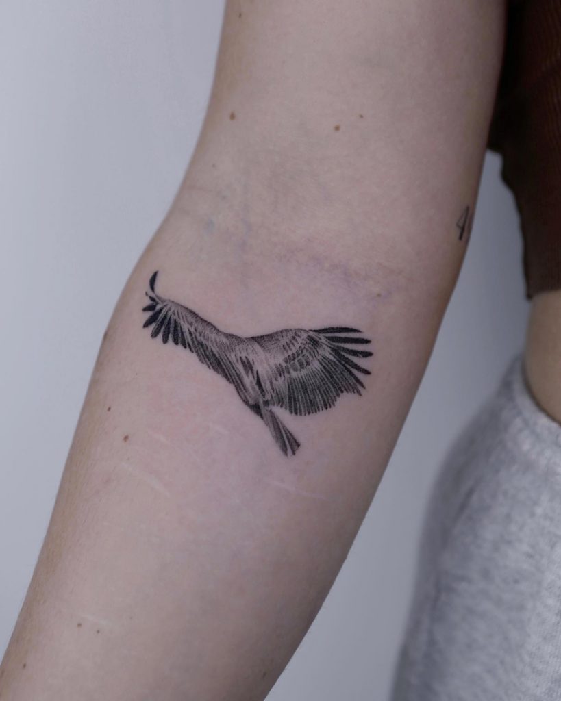 tiny bird tattoo