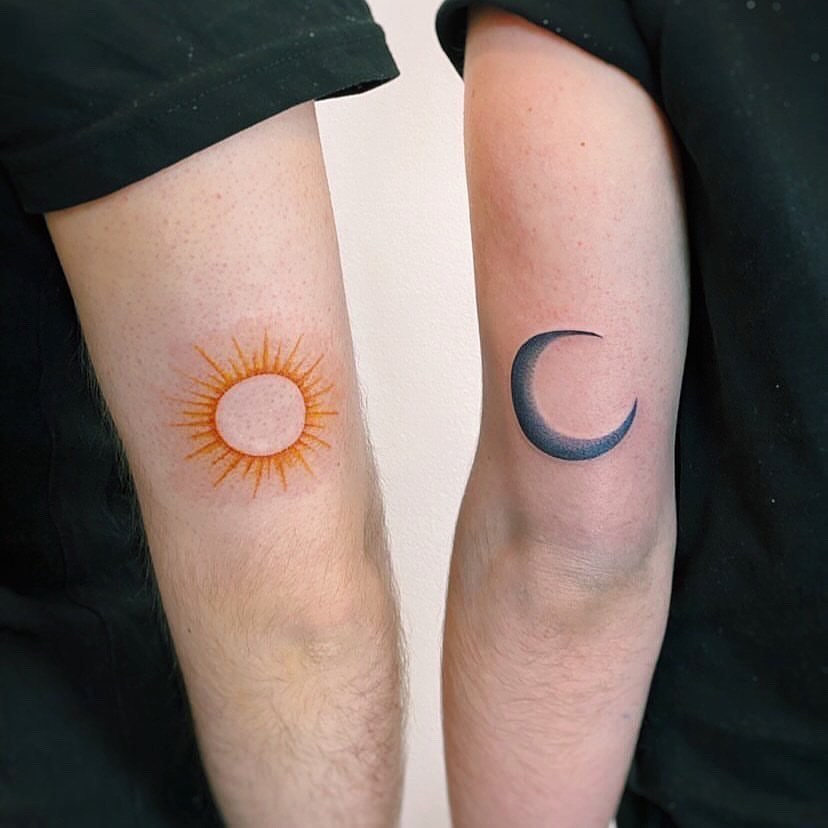 Moon & Sun Partner Tattoo