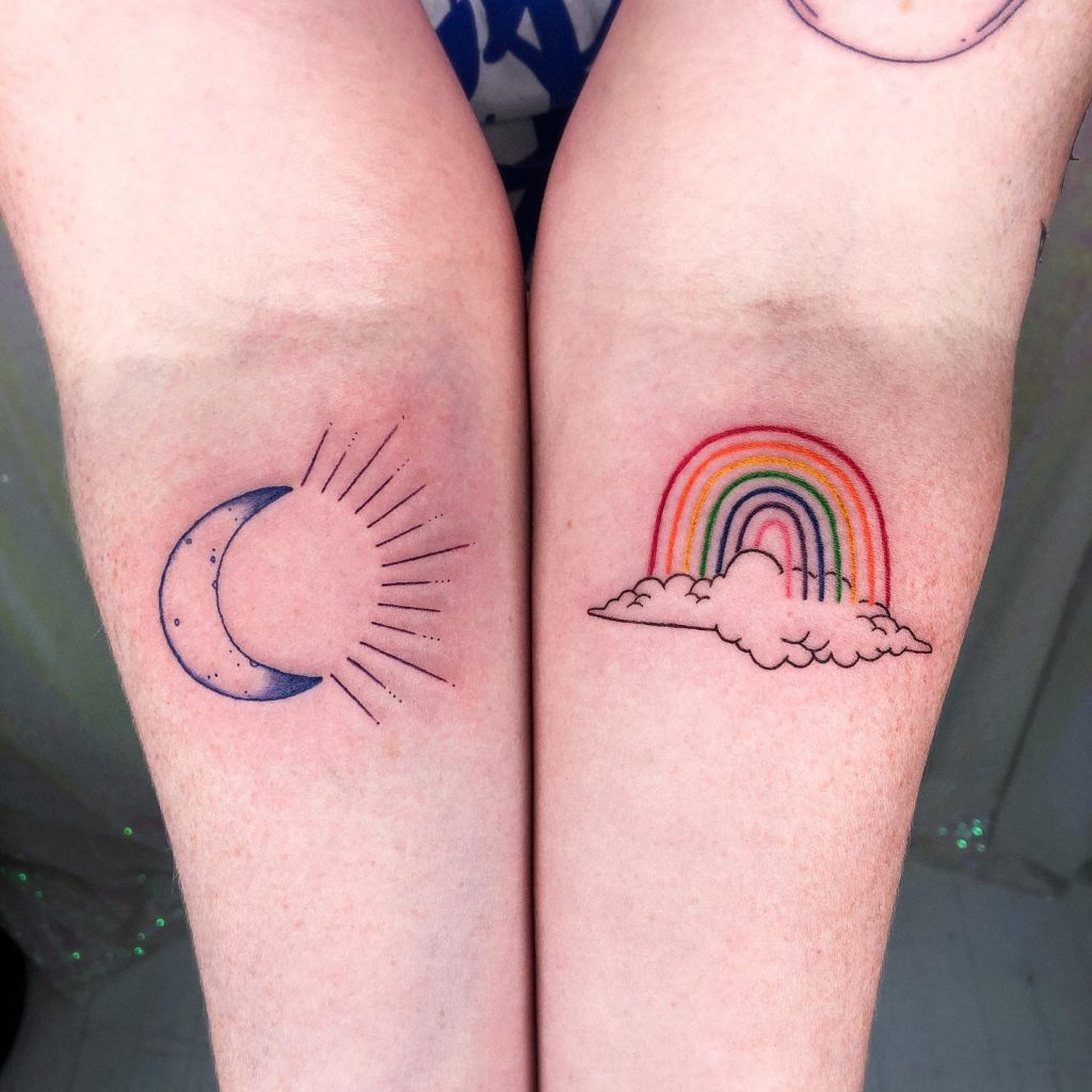 sun and rainbow