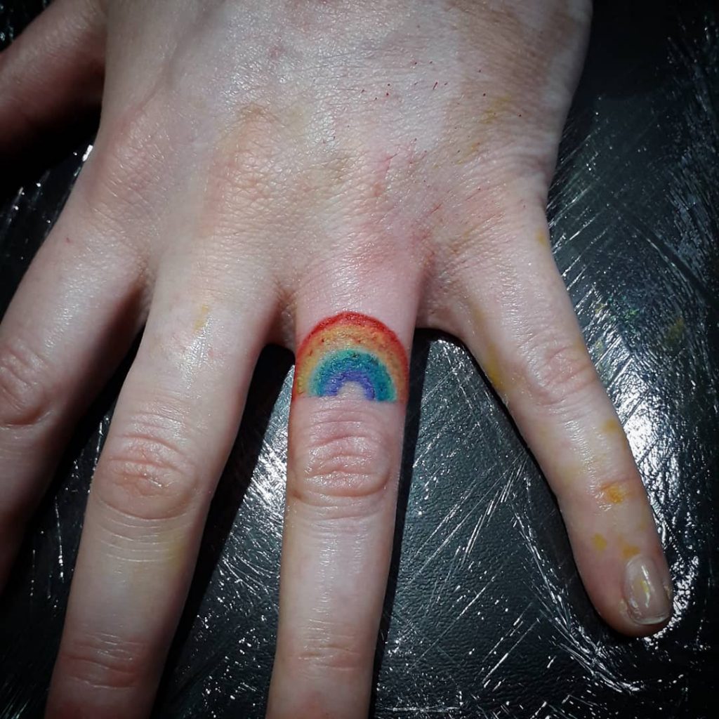Small Rainbow Tattoos