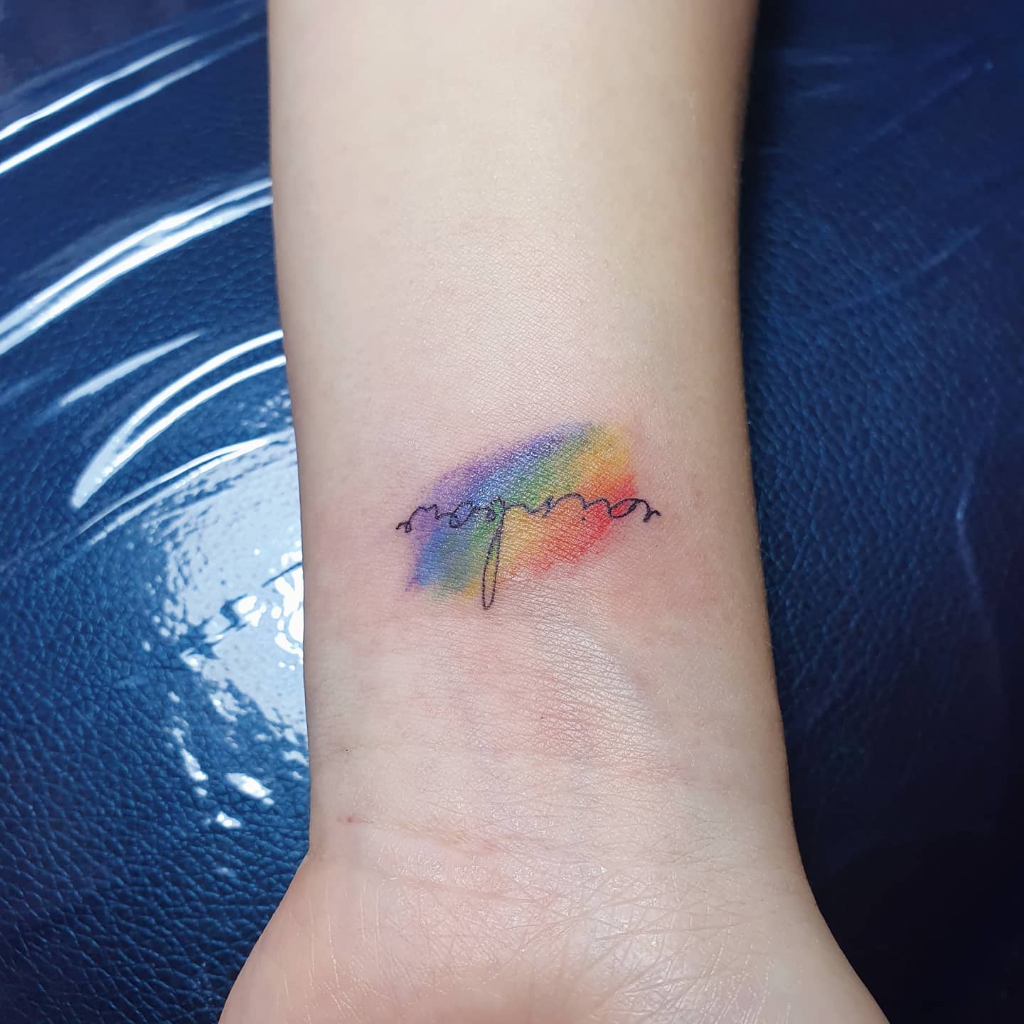 35 Small Rainbow Tattoos in 2021 Small Tattoos & Ideas