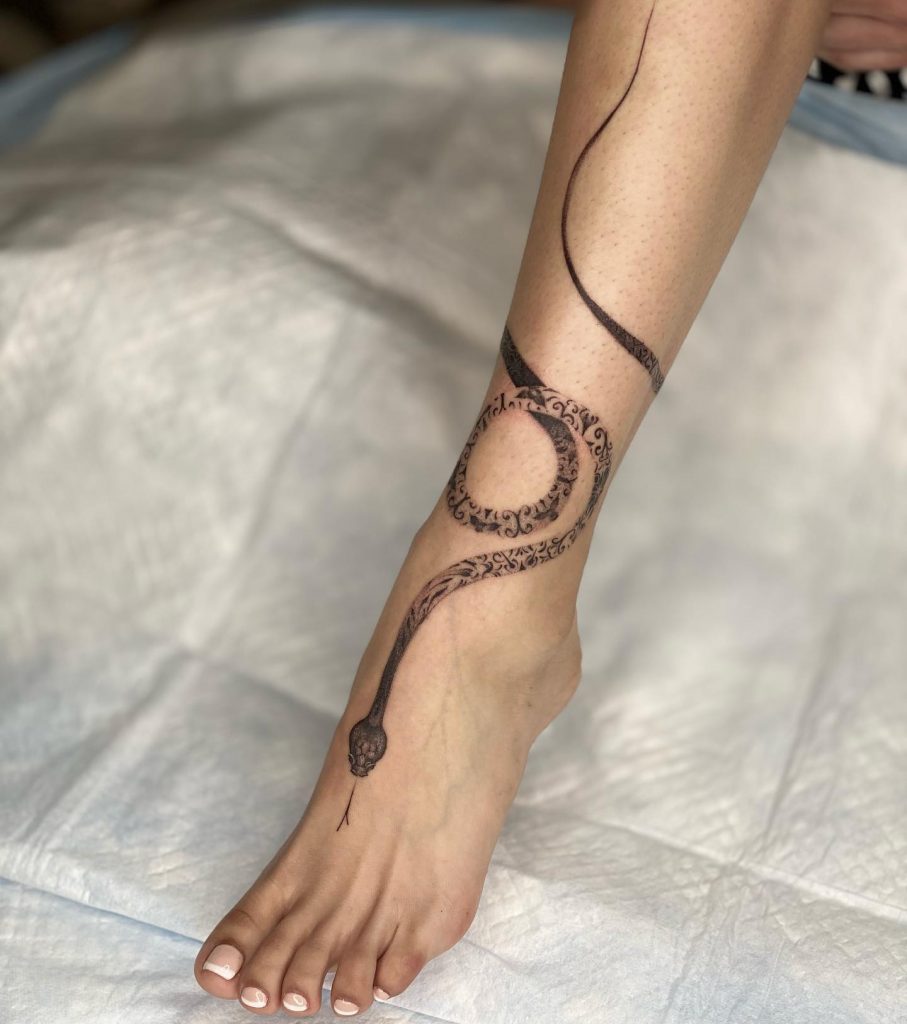 spiral snake tattoo