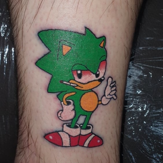 A Sonic tattoo