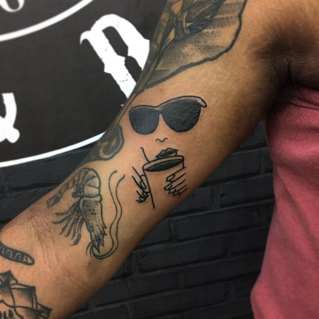 A coffee break small filler gap tattoo