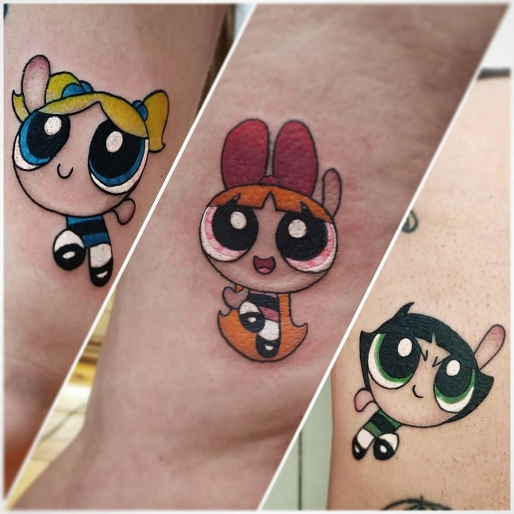 Powerpuff girls small friendship tattoos