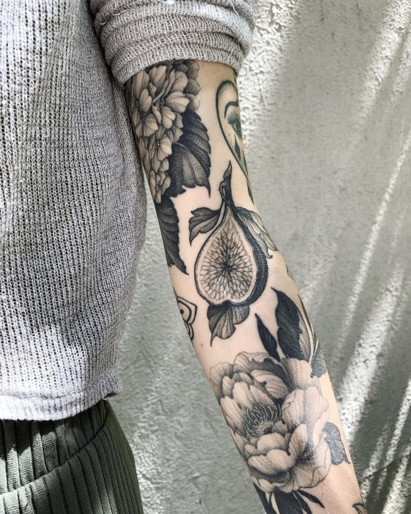 Natural patchwork tattoos