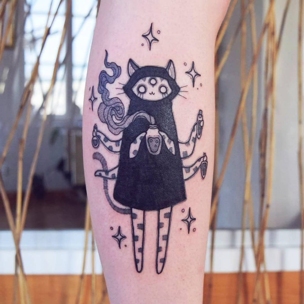 Small tattoos with cats