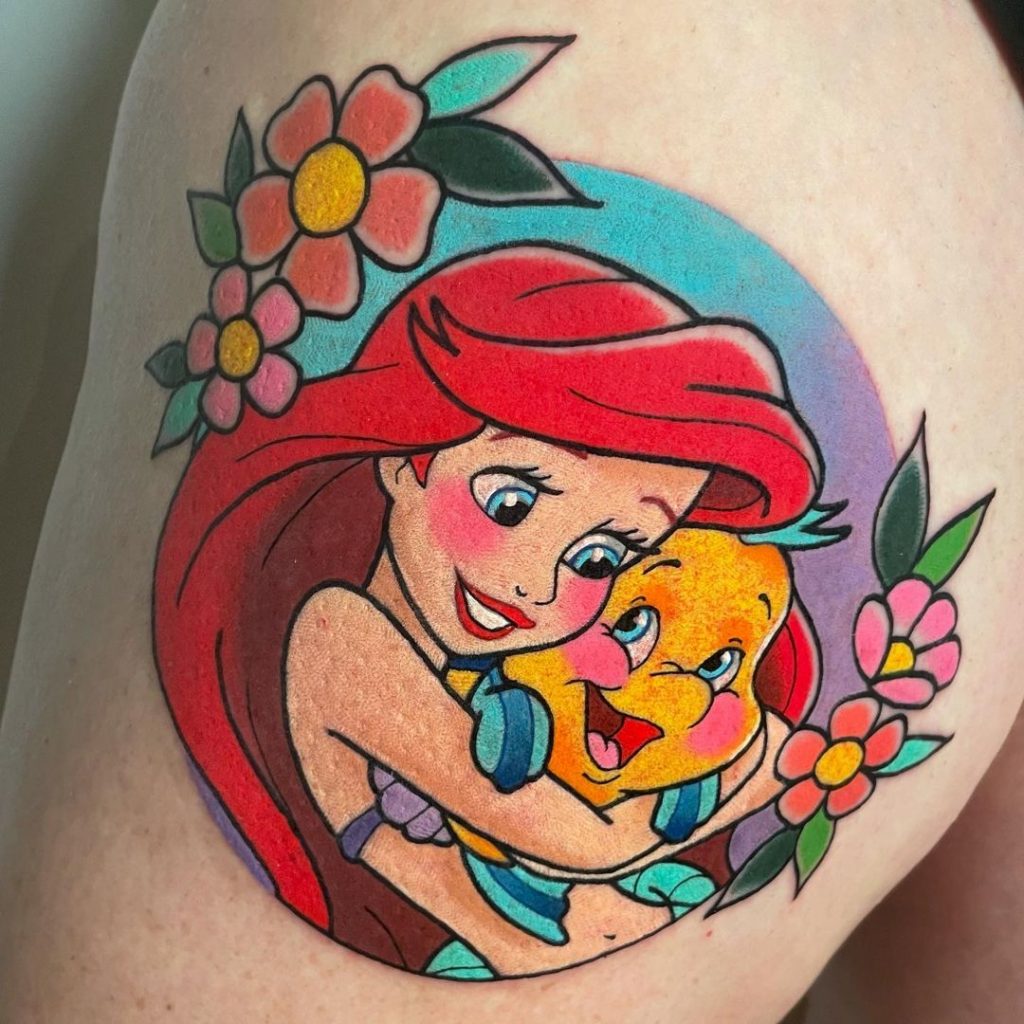 Ariel small Disney tattoos