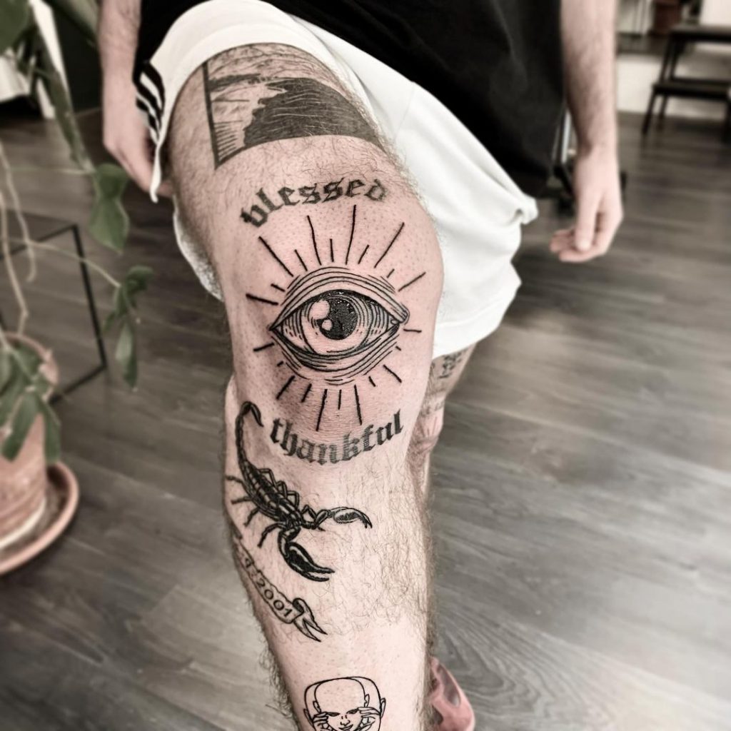 Eye patchwork tattoos