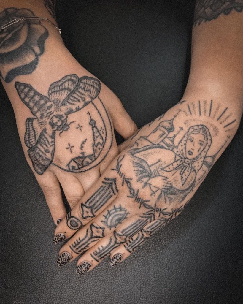 Historical small finger tattoos
