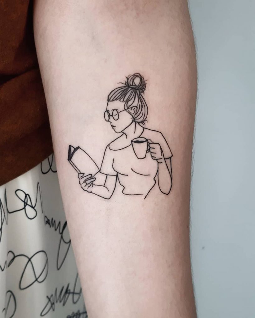 Tattoo of a cool girl